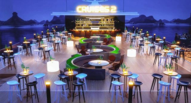Terrasse avec sky bar