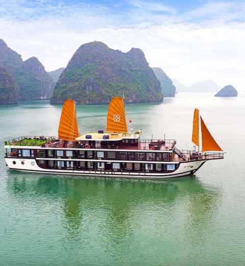 Jonque Peony Dans La Baie DHalong