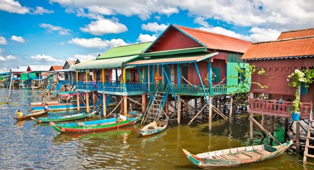 Le lac Tonlé Sap au Cambodge
