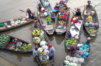 Can Tho - Marché flottant de Cai Rang - Rach Gia - Phu Quoc (B, Brunch)