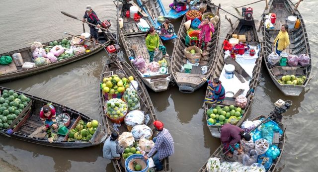 Marché flottant de Cai Rang