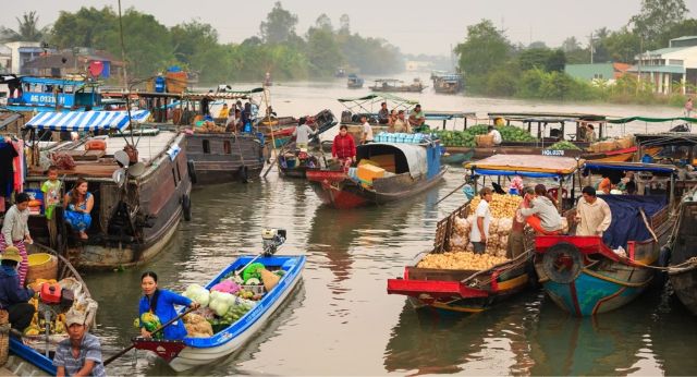 Marché flottant de Cai Rang