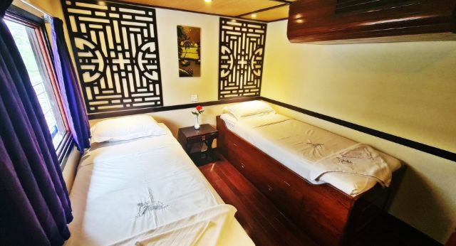 Cabine confortable à bord