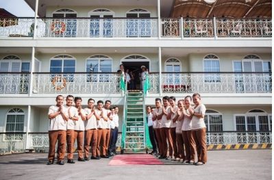 My Tho - Embarquement - Croisière RV Mekong Navigator (-,-,D)