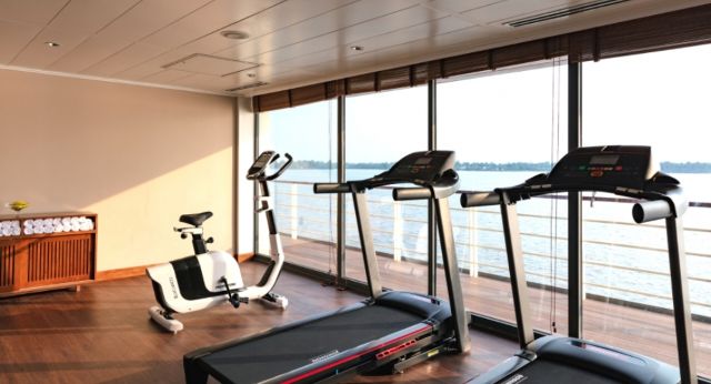 Espace gym bien aménagé
