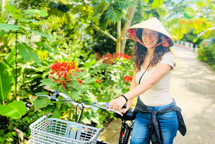 La balade à vélo à Ben Tre Mékong Vietnam