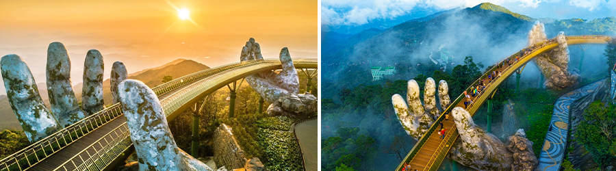 Le pont d'Or à Ba Na Hills, Hoi An Vietnam