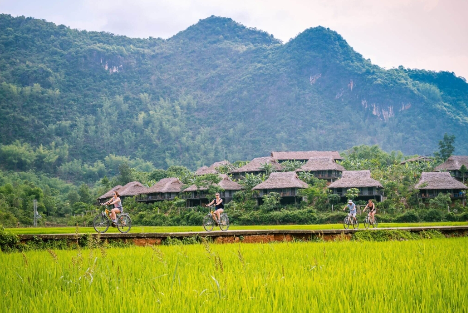 Balade à velo à travers les villages Mai Chau