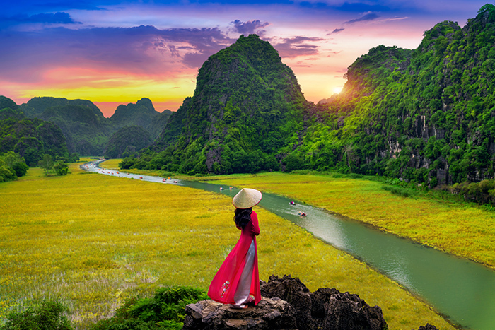 Que faire au Vietnam en 15 jours? Visiter Tam Coc - la province de Ninh Binh