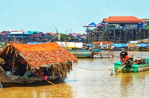 Phnom Kulen - Village Kampong Kleing / Chez L’habitant (Pd ; Déj ; Dîner)
