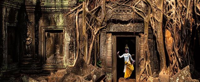 Ta Prohm temples, Cambodge