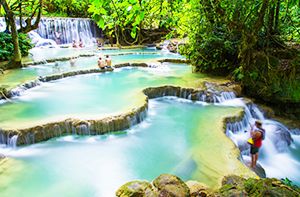 Luang Prabang - Expérience De Bamboo - Chutes De Kuang Si (Pd ; Déj)