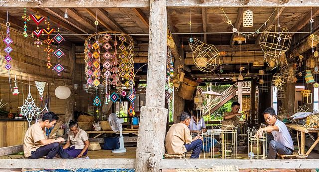 Expérience de bambou à Luang Prabang