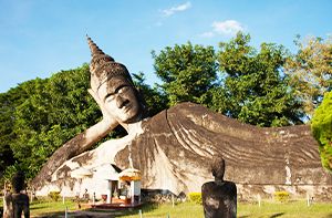 VIENTIANE - DEPART (Pdéj) GUIDE + CHAUFFEUR