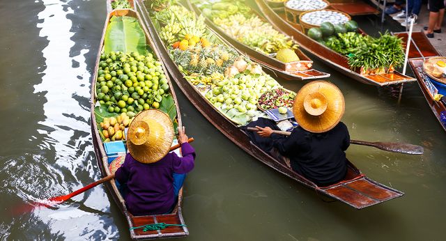 Marché flottant de Damnoen Saduak