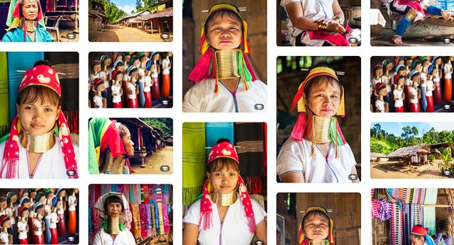 Tribu Karen (tribu au long cou) près Chiang Mai