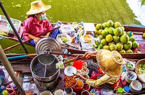 Bangkok – Marché Ferroviaire – Marché Damnoen Saduak – Kanchanaburi (Pd)