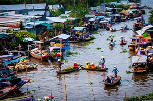 Can Tho - Marché De Cai Rang - Ho Chi Minh Ville (Pd ; Dj)