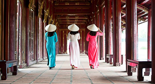 Ao Dai Vietnam à Hue