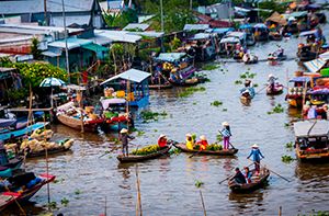 Can Tho - Marché Flottant Cai Rang - Ho Chi Minh Ville (Pd ; Dj)