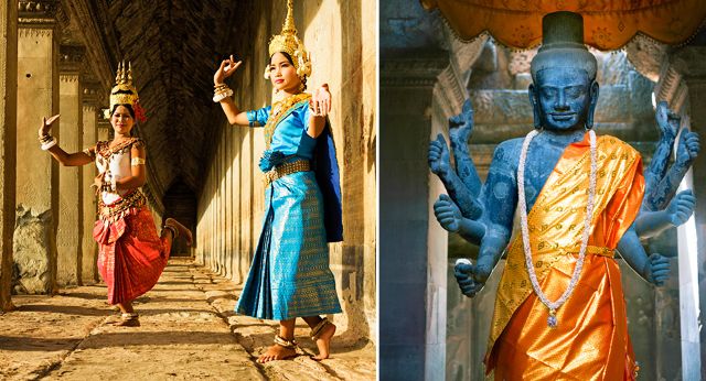 Danse dAspara des Khmers Cambodgiennes