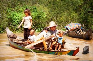 Village Flottant Phnom Krom – Visite De La Campagne En Moto – Cours De Cuisine De Village (Pd ; Dj)