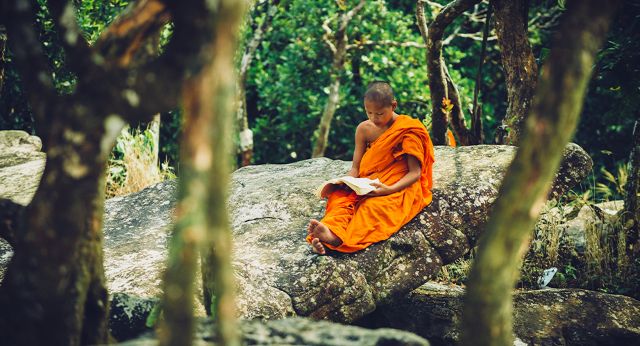 Moine au Cambodge
