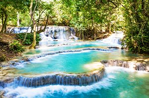 Luang Prabang – Chutes De Kuang Si – Trek Vers Ban Long Lao (Pd ; Déj)