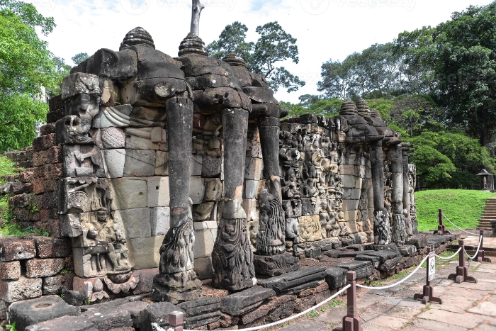 Terrasse des Éléphants à visiter lors des voyages au Cambodge