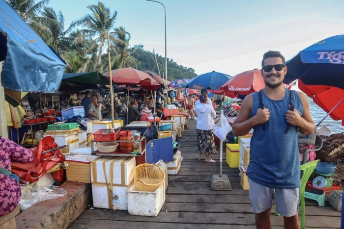 Le marché aux crabes à Kep dans l'itinéraire de 14 jours au Cambodge