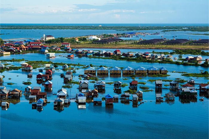 Le village flottant sur le lac Tonlé Sap
