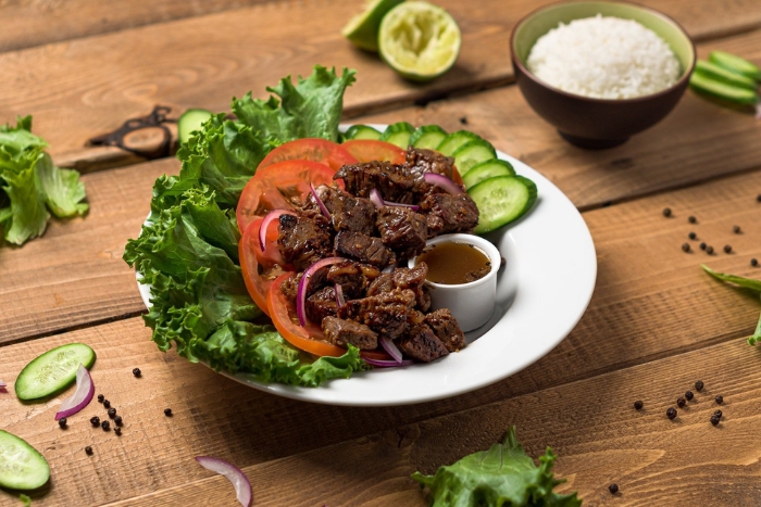 Boeuf Lok Lak au poivre de Kampot