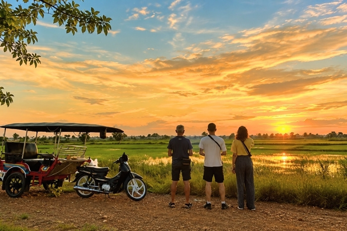 Sur les routes rurales de Battambang en tuk-tuk