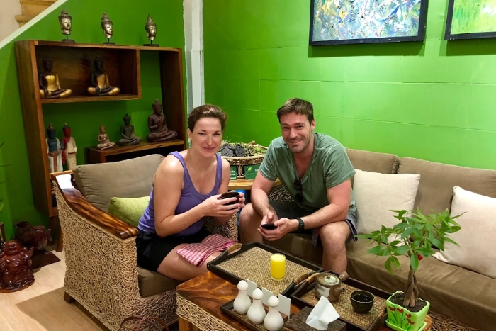 Expérience client au Nature Boutique Spa pour un massage traditionnel khmer Battambang