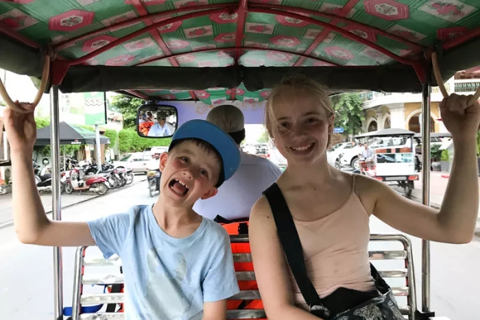 Comment se d&eacute;placer au Cambodge avec des enfants ?