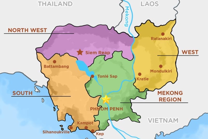 Carte Cambodge