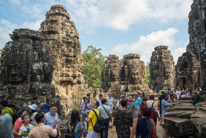 Haute saison en raison du bon météo Cambodge en janvier