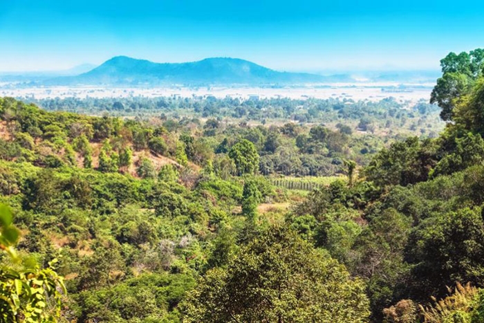 Vue magnifique et nature tranquille au parc national de Kep