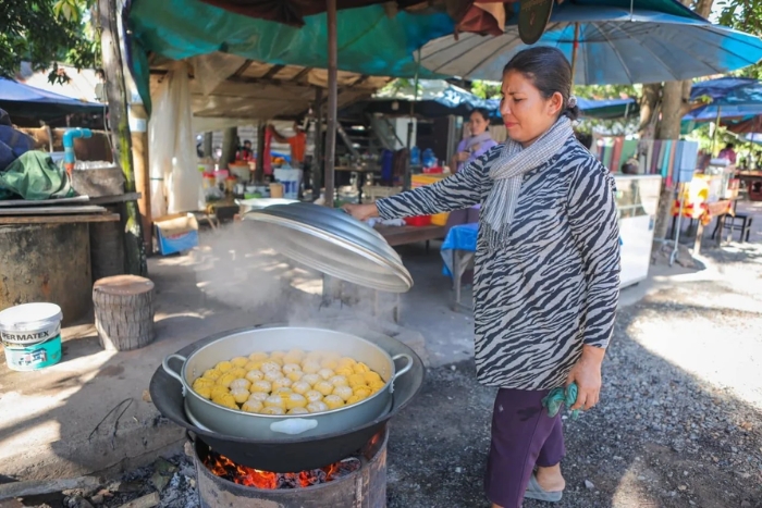 Le village de Preah Dak, le premier arrêt dans mon itinéraire du trek nature au Cambodge en avril