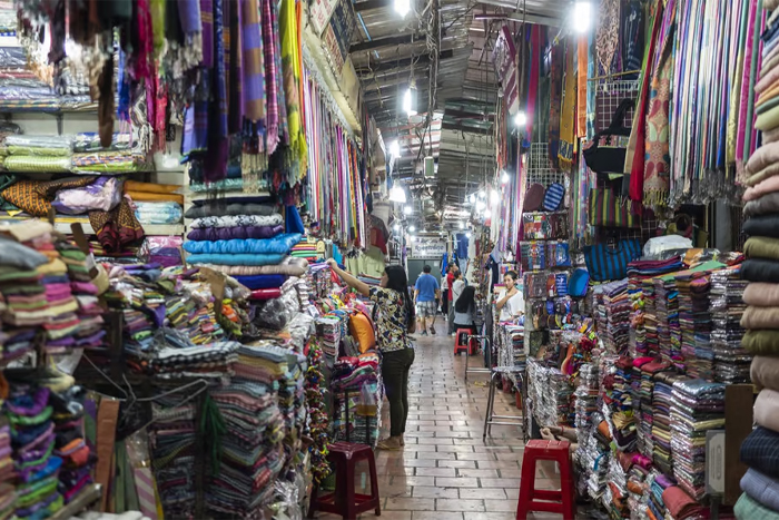 Le marché Russe de Phnom Penh