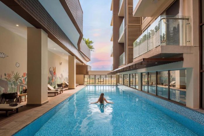 Oakwood Premier : suites modernes et confort familial