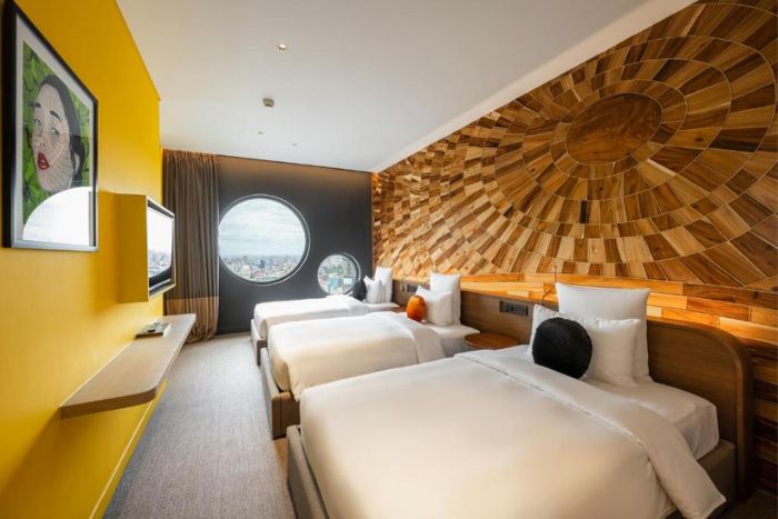 SUN & MOON Riverside : rooftop moderne et vue urbaine