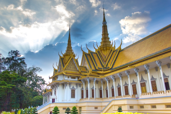 Le Palais Royal est incontournable dans l'itinéraire de Phnom Penh 3 jours