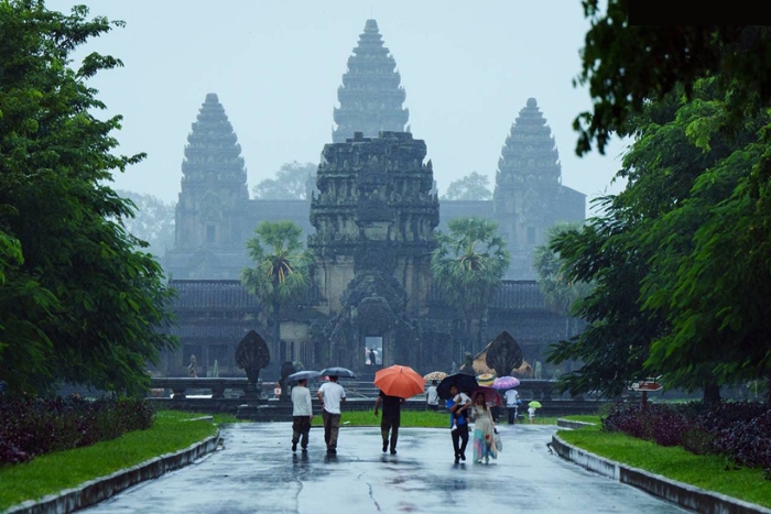 Saison des pluies au Cambodge