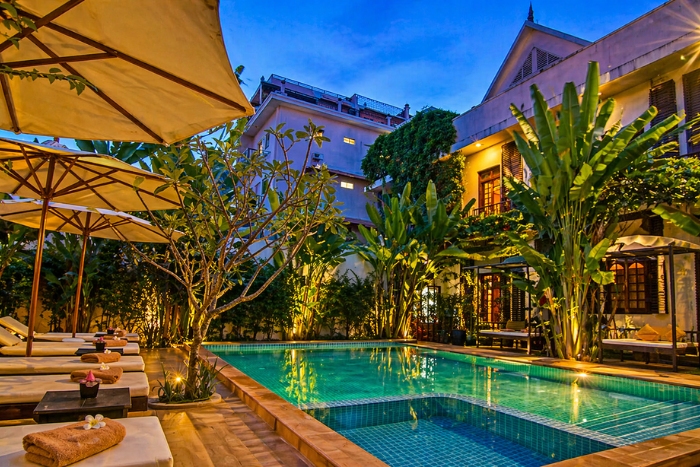 Ambiance douce et apaisante à l’Apsara Centrepole Hotel