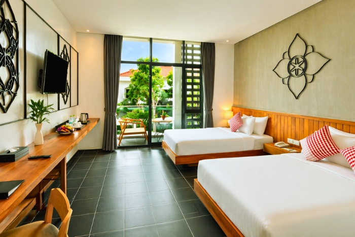 Une parenthèse de confort dans une chambre du Phka Chan Hotel