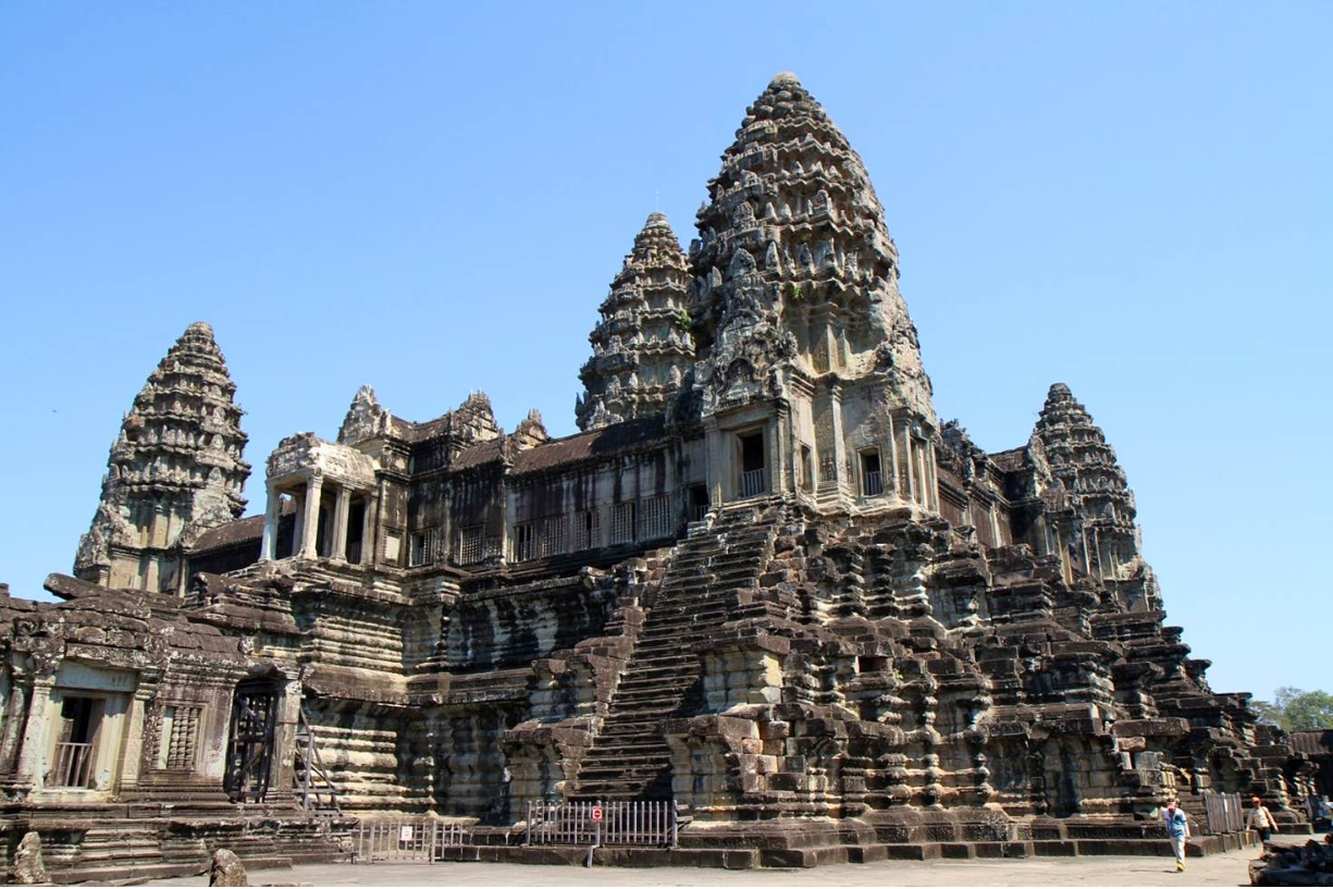 Angkor Wat - ses tours figurent sur le drapeau Cambodge 