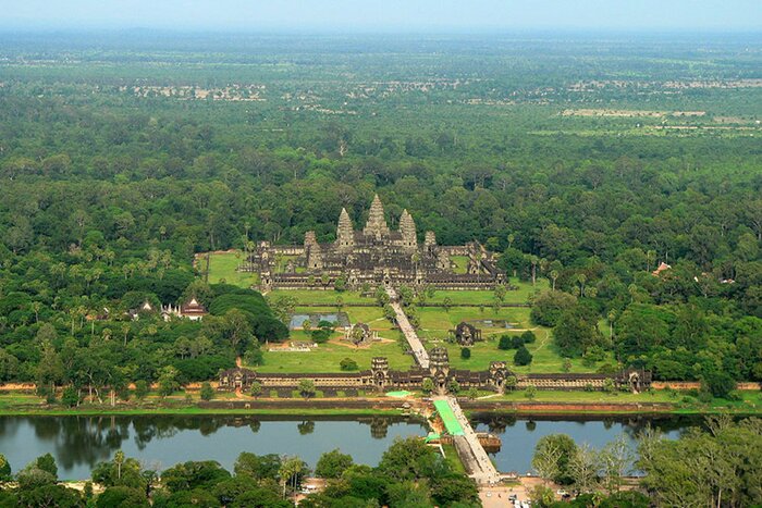 Panorama du complexe du temple d'Angkor