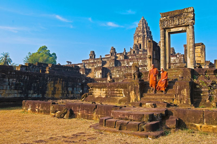 Temples du groupe de Rolous dans le site d'Angkor au Cambodge 