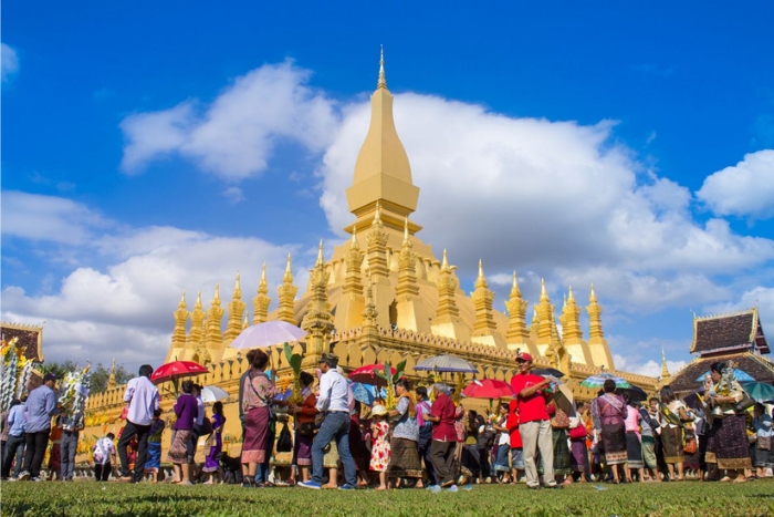 L'architecture majestueuse du Pha That Luang